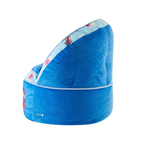 Idea Nuova Marvel Spidey and His Amazing Friends Blue Round Bean Bag