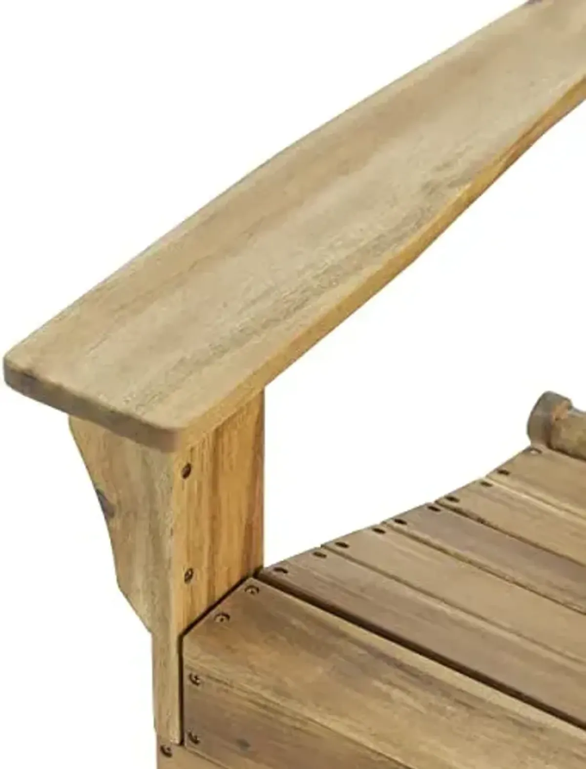 Christopher Knight Home Aberdeen Outdoor Contemporary Acacia Wood Foldable Adirondack Chair, natural stained