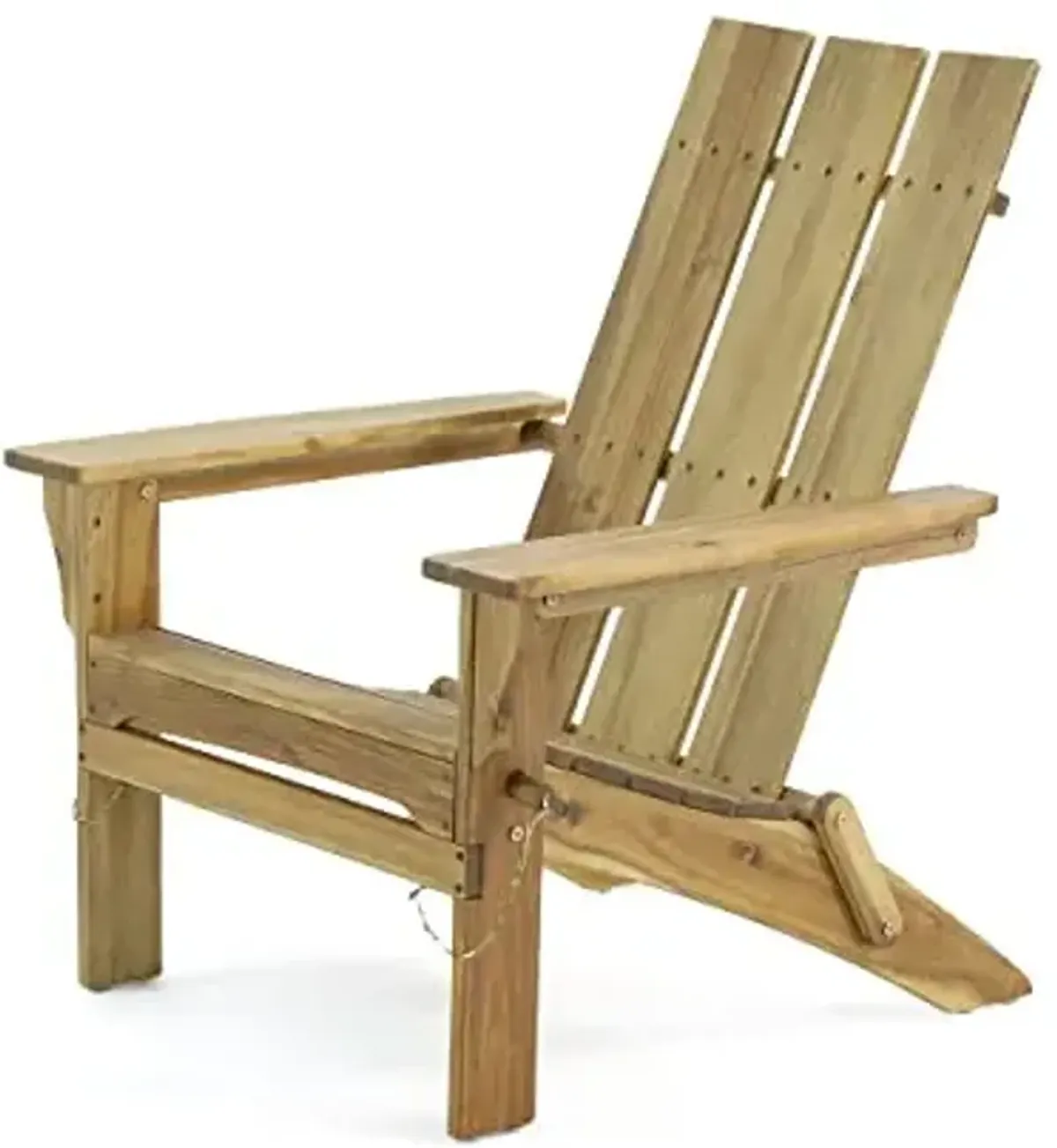 Christopher Knight Home Aberdeen Outdoor Contemporary Acacia Wood Foldable Adirondack Chair, natural stained