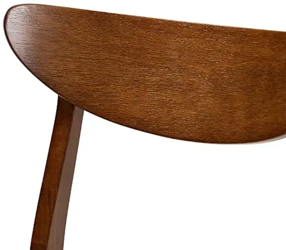 Baxton Studio Parlin Mid-Century Modern Transitional Light Beige Fabric Upholstered and Walnut Brown Finished Wood 4-Piece Dining Chair Set