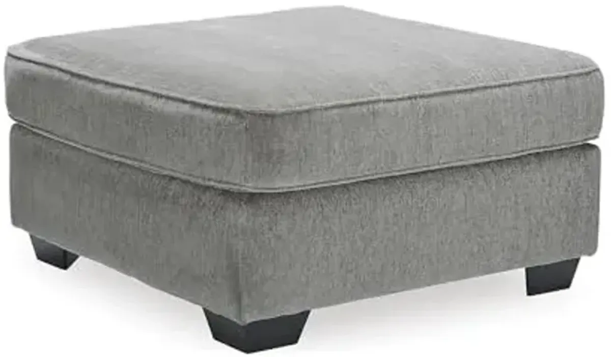 Signature Design by Ashley Altari Modern Square Oversized Ottoman, Light Gray