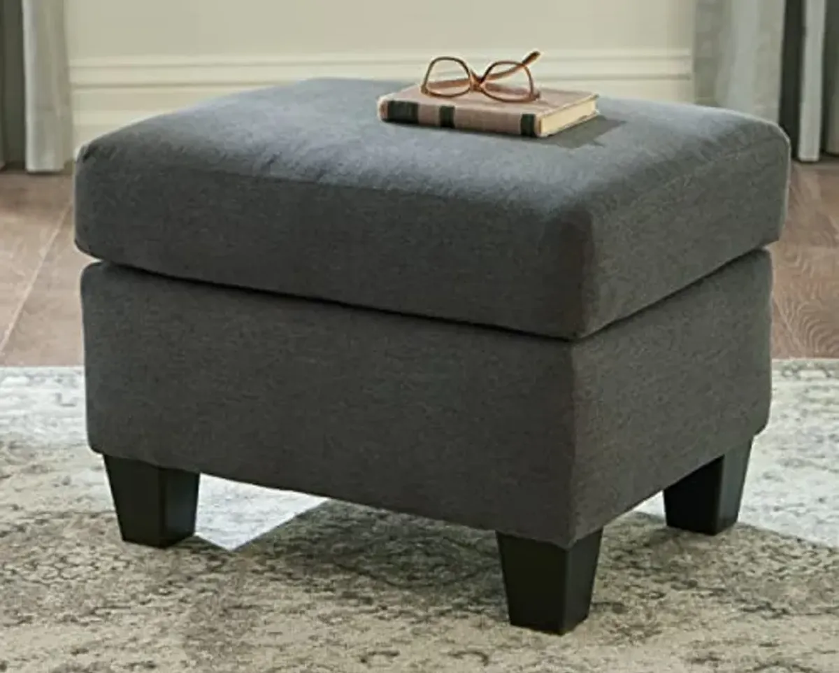 Signature Design by Ashley Bayonne Contemporary Ottoman, Gray