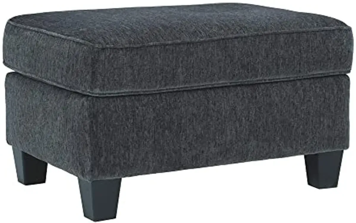 Signature Design by Ashley Abinger Contemporary Rectangle Ottoman, Dark Gray