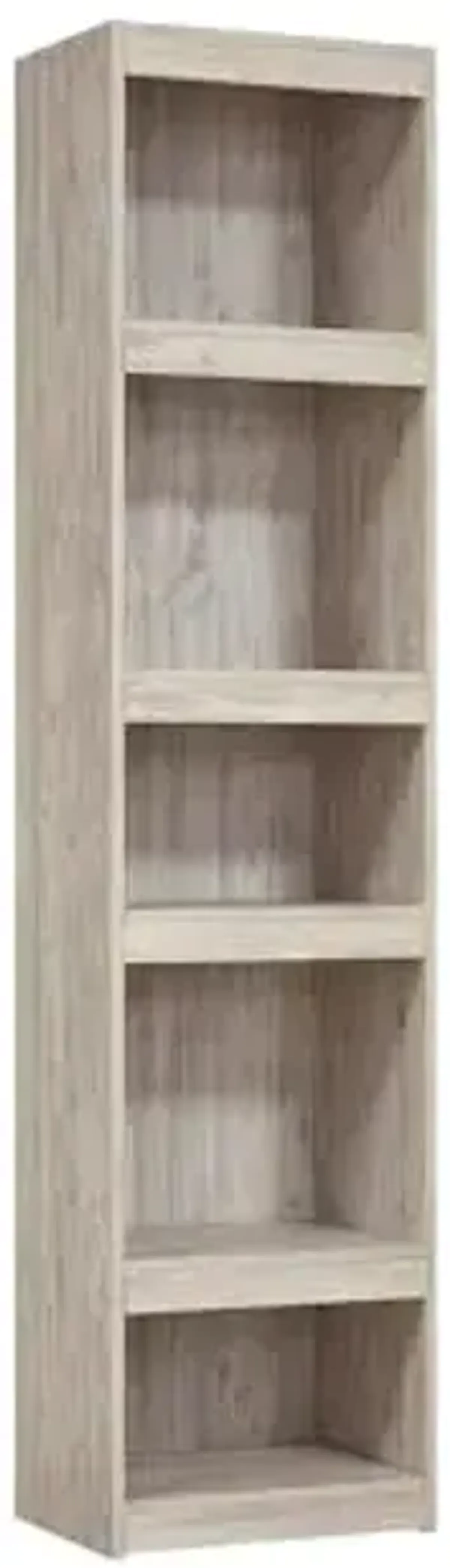 Signature Design by Ashley Willowton Coastal Entertainment Center Pier Bookcase with 3 Adjustable Shelves, Whitewash