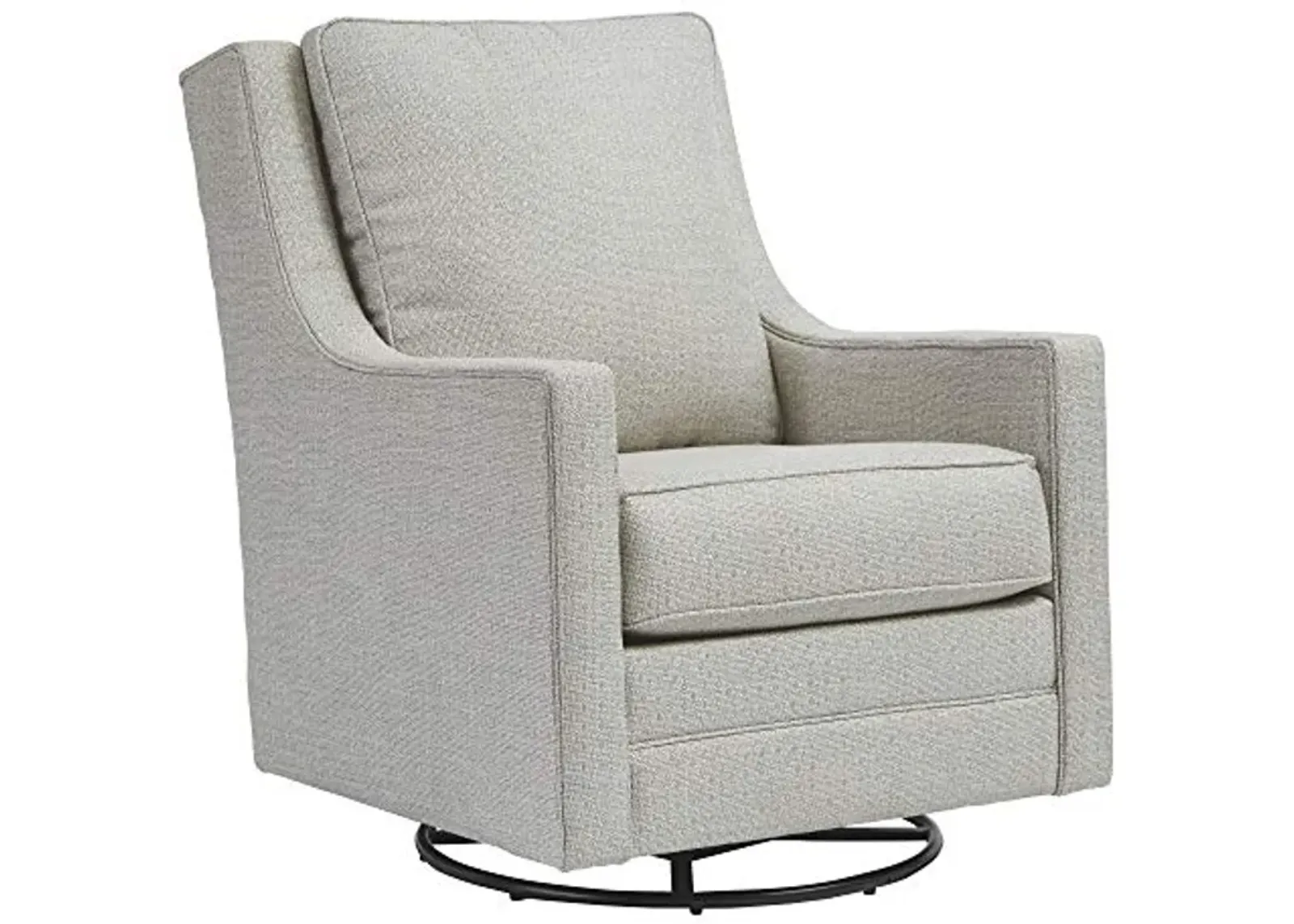 Signature Design by Ashley Kambria Contemporary Swivel Glider Nursery Accent Chair, Gray