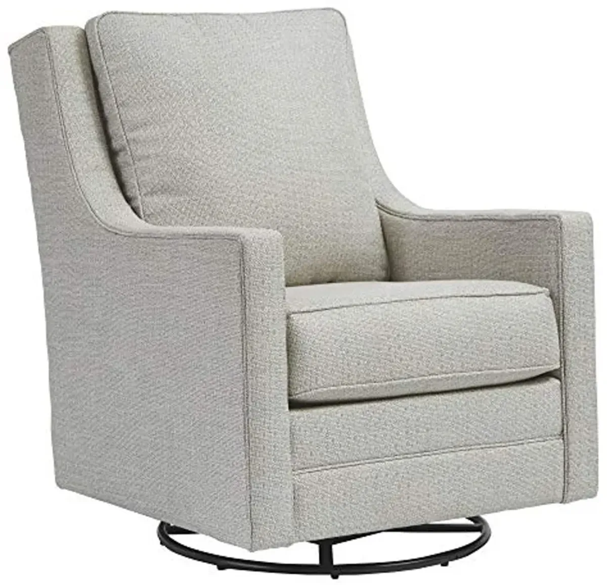 Signature Design by Ashley Kambria Contemporary Swivel Glider Nursery Accent Chair, Gray