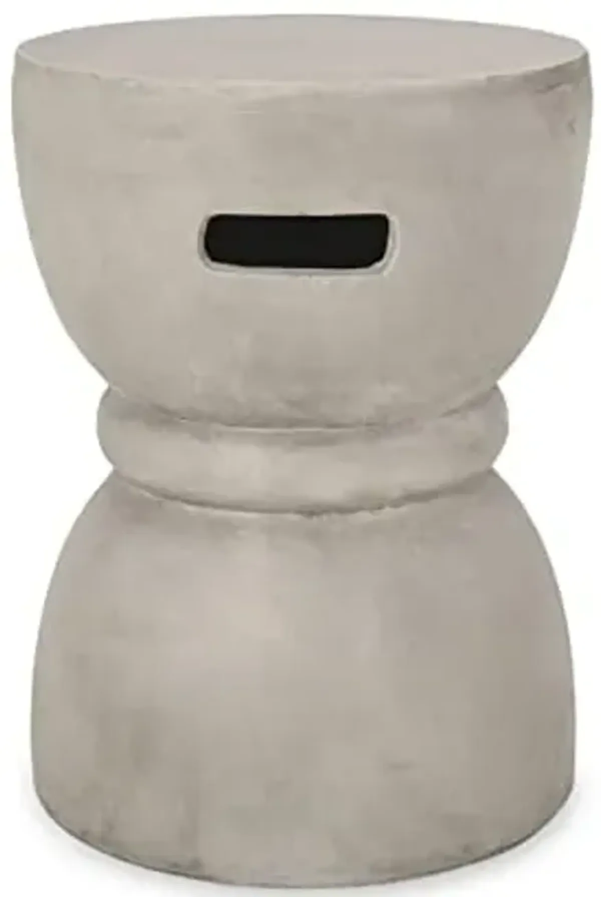 Christopher Knight Home Norman Outdoor Contemporary Lightweight Accent Side Table, Concrete Finish