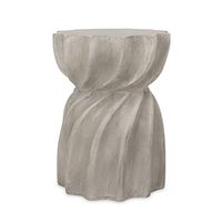 Christopher Knight Home Robin Outdoor Contemporary Lightweight Accent Side Table, Concrete Finish