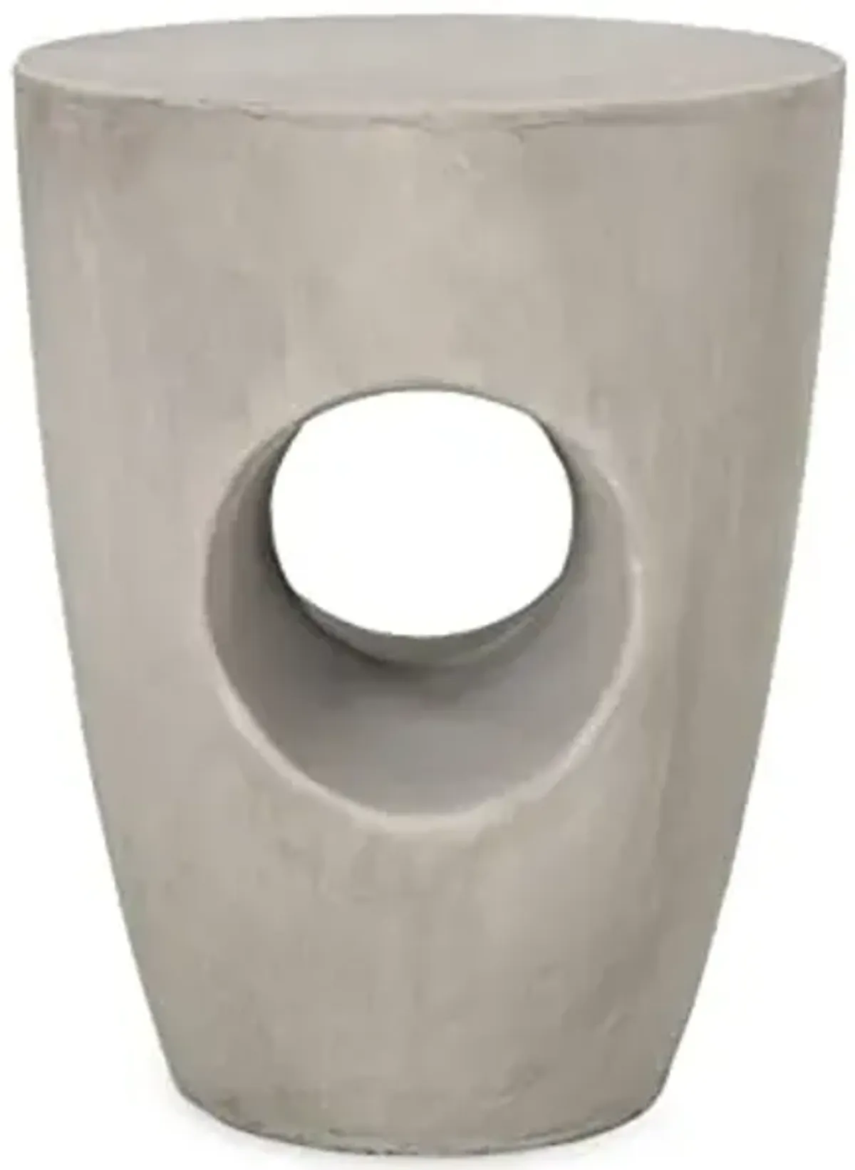 Christopher Knight Home Randall Outdoor Contemporary Lightweight Accent Side Table, Concrete Finish