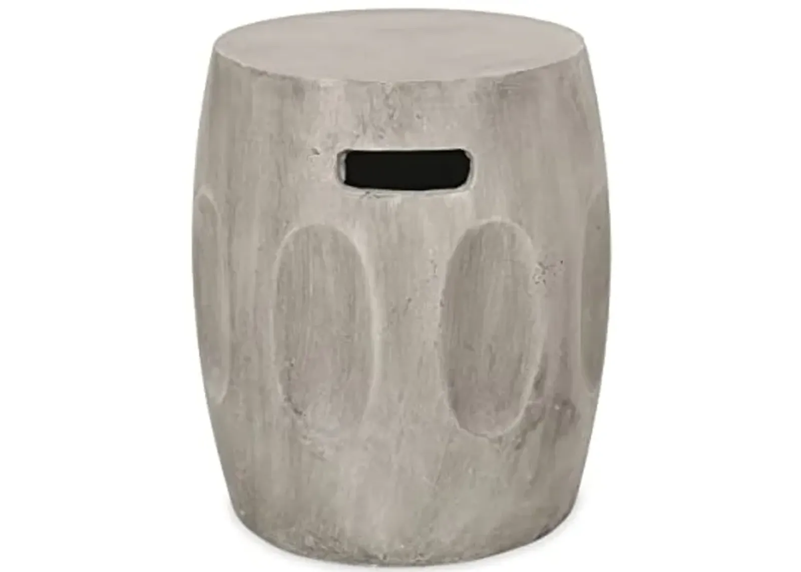 Christopher Knight Home Ronald Outdoor Contemporary Lightweight Accent Side Table, Concrete Finish