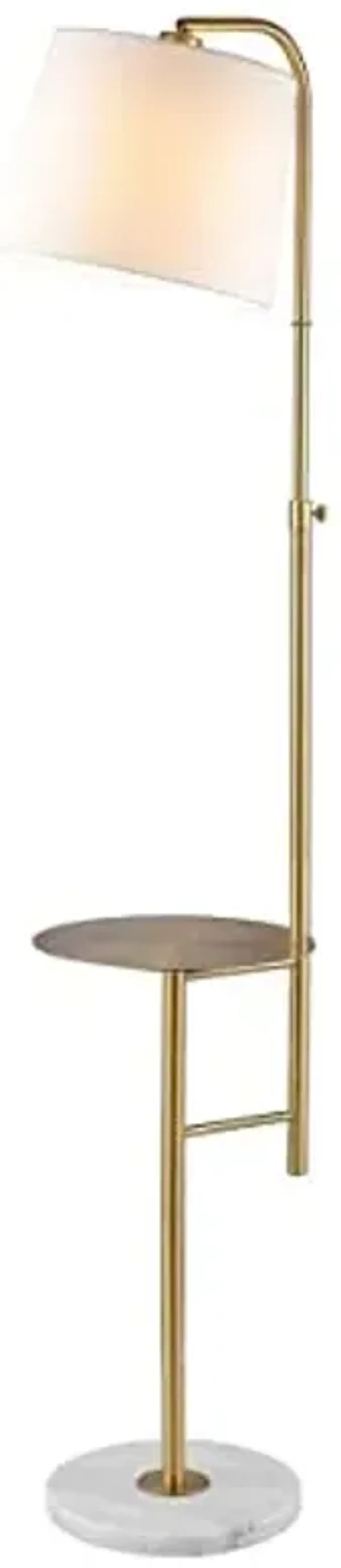 SAFAVIEH FLL4079A Lighting Collection Sorsi Brass Gold 64-inch Table (LED Bulb Included) Floor Lamps