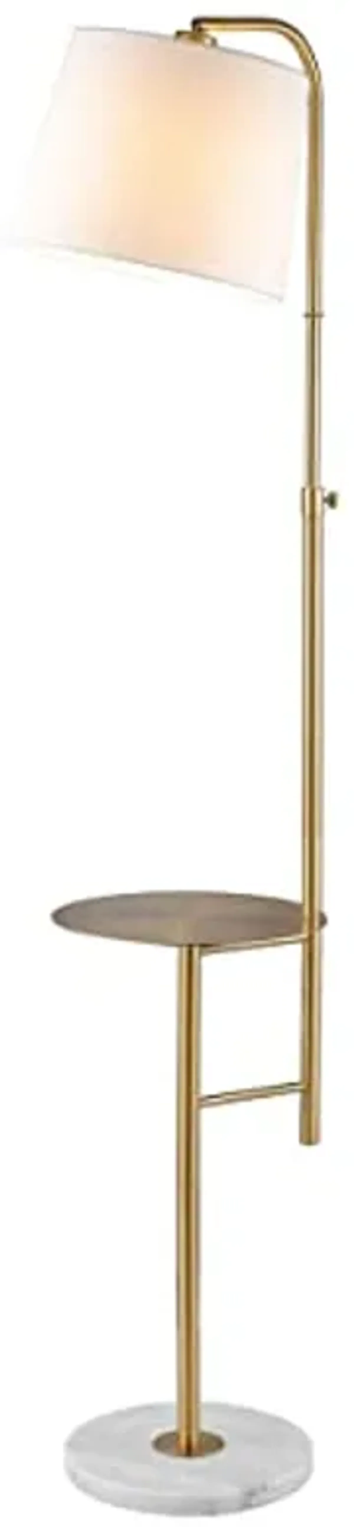 Safavieh FLL4079A Lighting Collection Sorsi Brass Gold 64-inch Table (LED Bulb Included) Floor Lamps