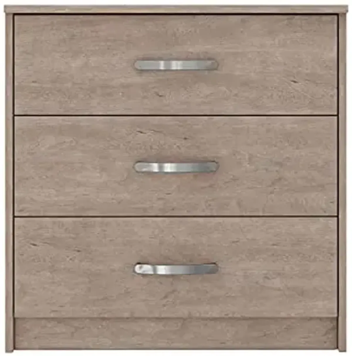 Signature Design by Ashley Flannia Scandanavian Chest of Drawers, 3 Drawer, Grayish Brown