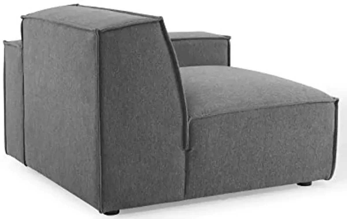 Modway EEI-3869-CHA Restore Left-Arm Sectional Sofa Chair, Charcoal