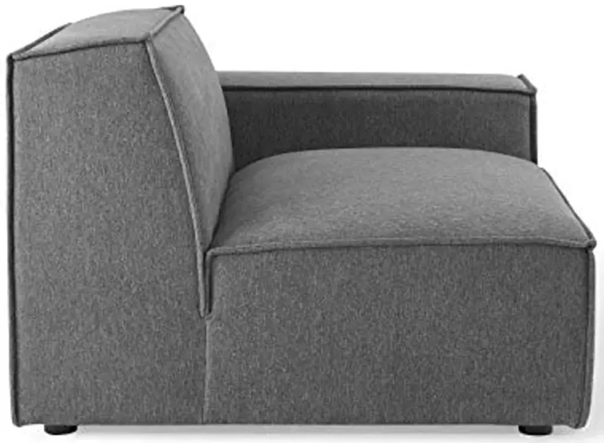 Modway EEI-3869-CHA Restore Left-Arm Sectional Sofa Chair, Charcoal