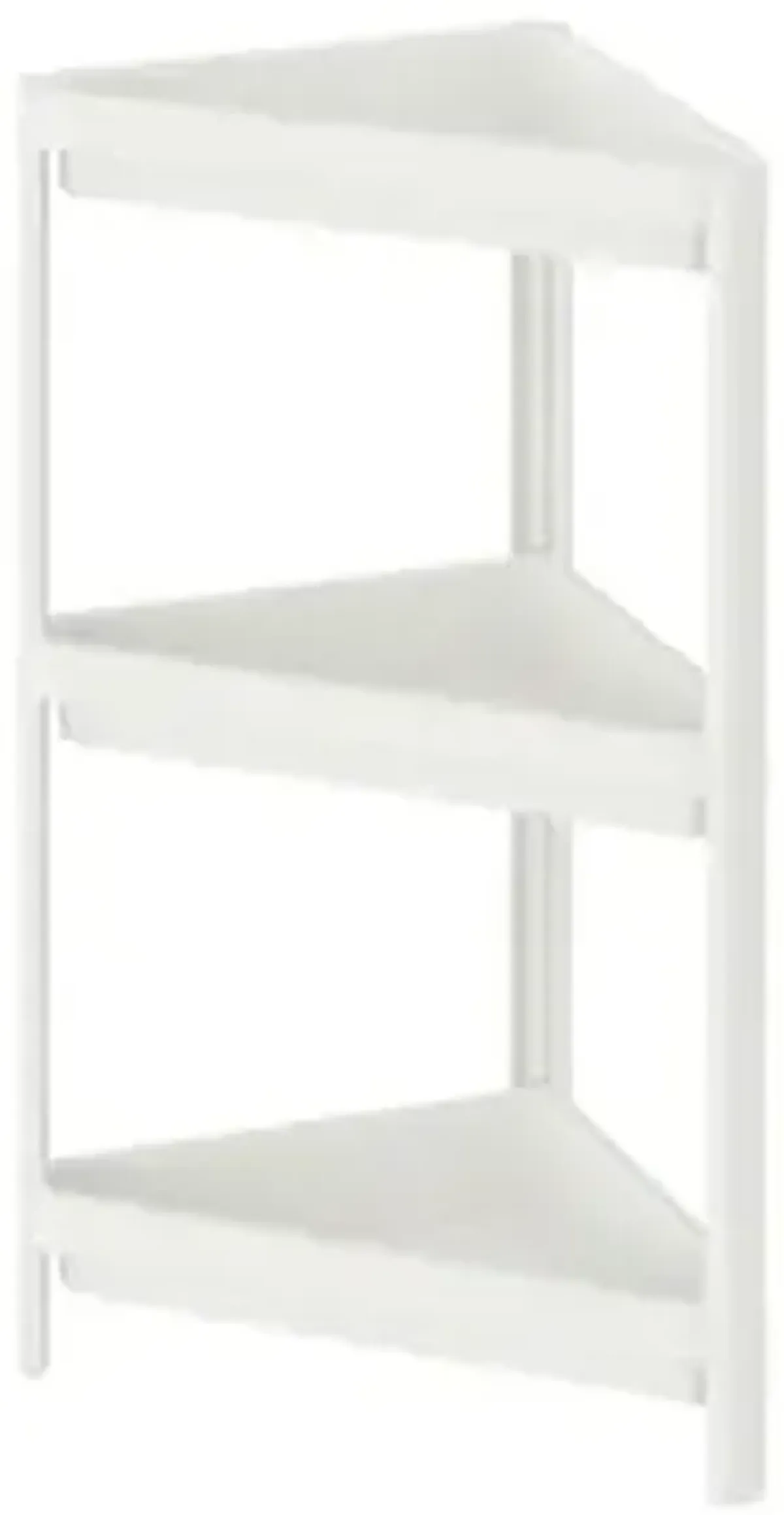 IKEA Vesken Corner Shelf Unit White 13x13x28 704.710.92