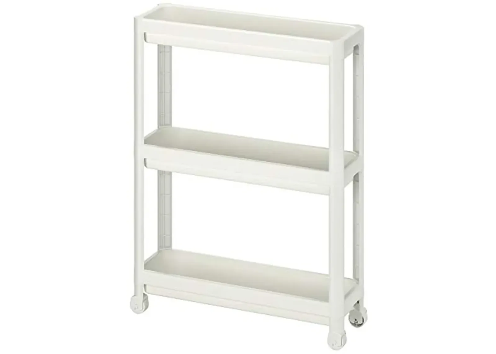 Ikea Vesken Cart White 21 1/4x7 1/8x28 004.712.22