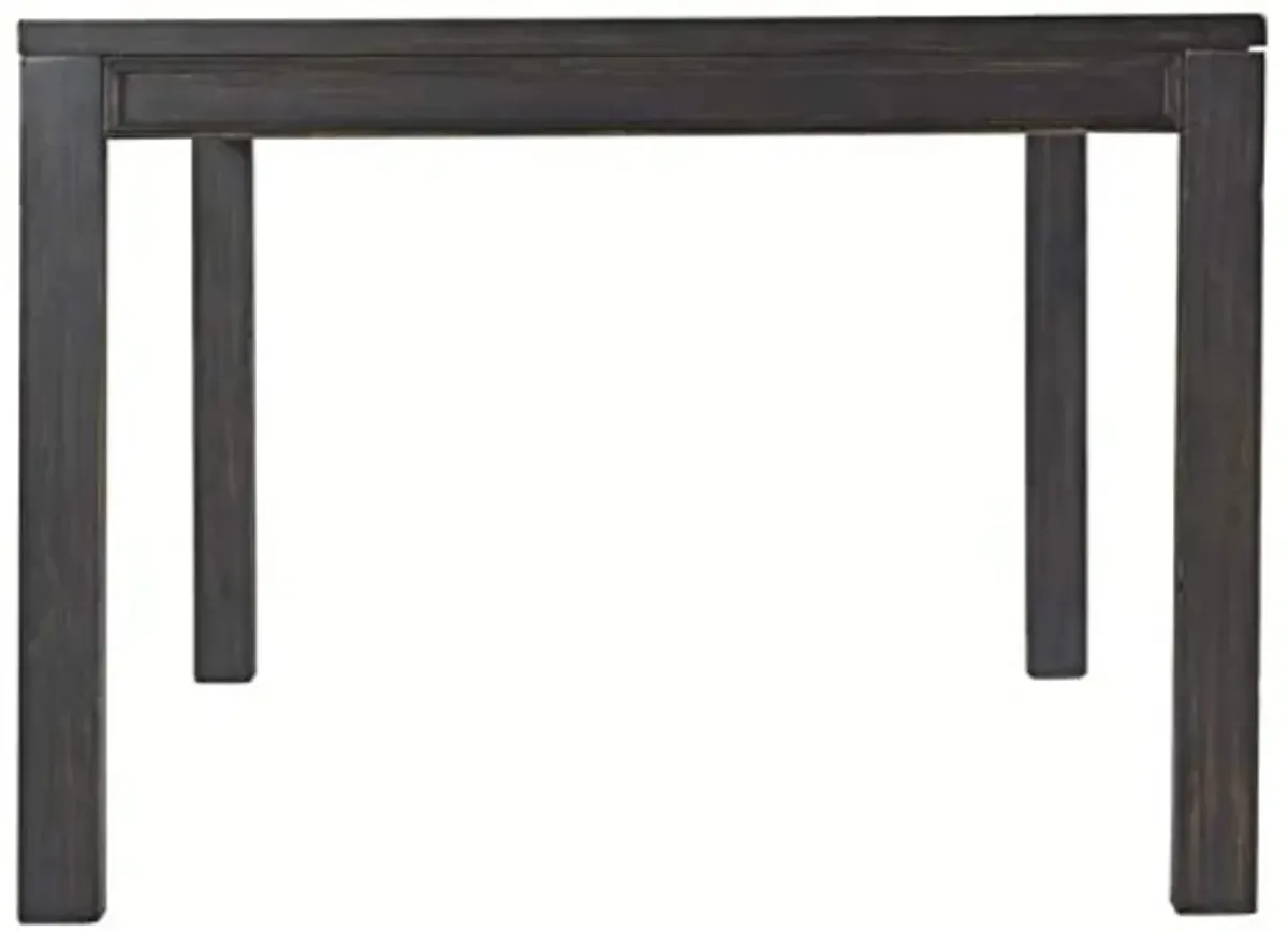 Signature Design by Ashley Jeanette Modern Rectangular Distressed Dining Table ONLY, Seats up to 6, Black