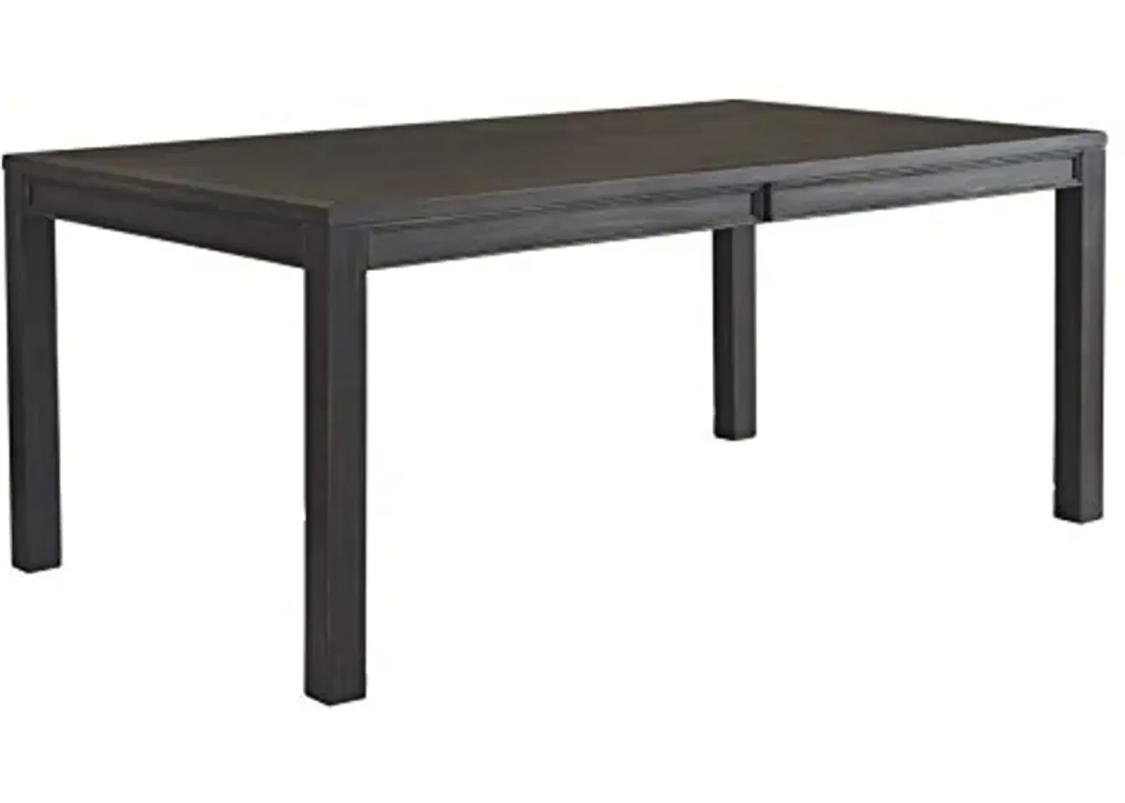 Signature Design by Ashley Jeanette Modern Rectangular Distressed Dining Table ONLY, Seats up to 6, Black