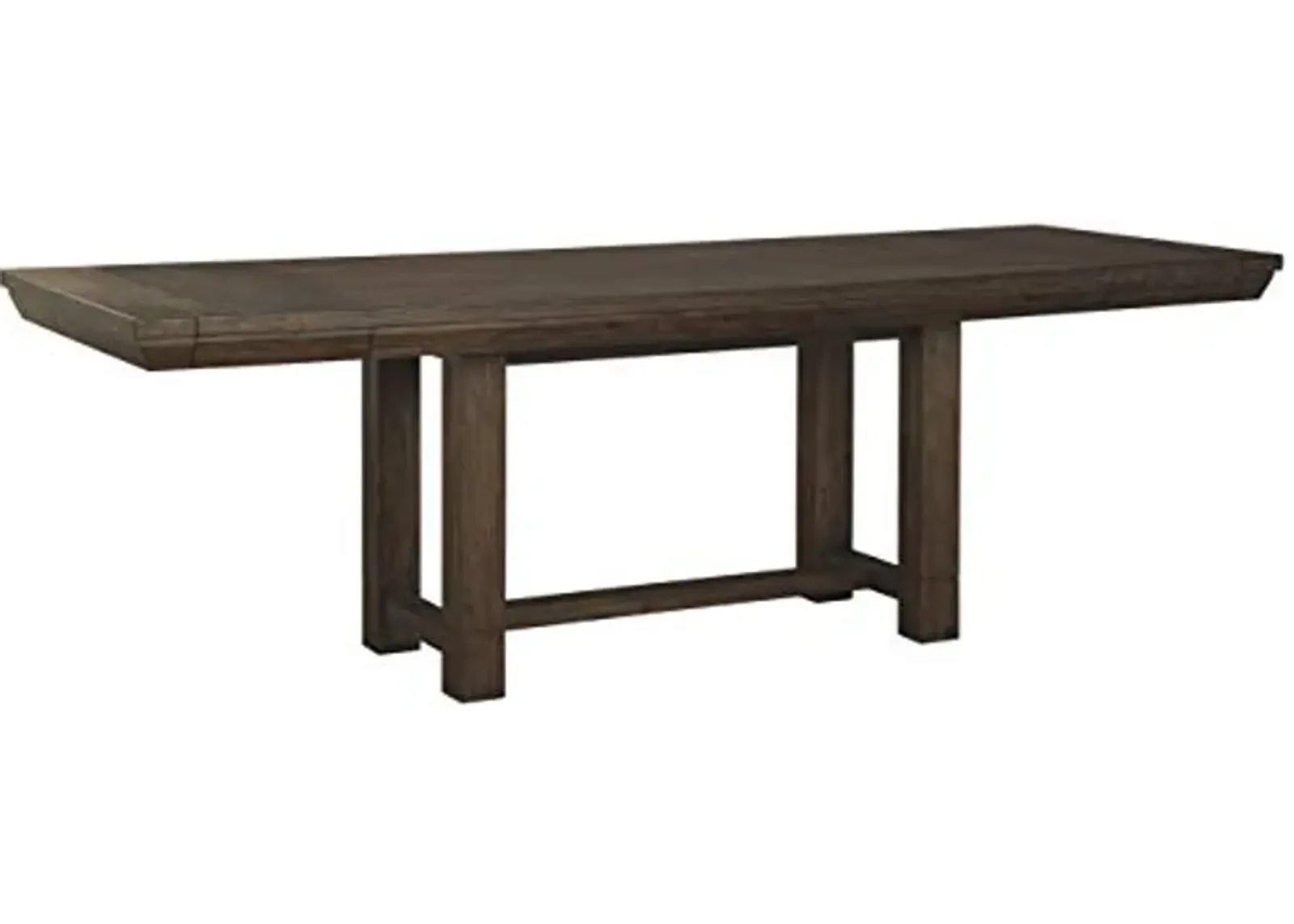 Signature Design by Ashley Dellbeck Casual Rectangular Dining Extension Table, Seats up to 8, Dark Brown