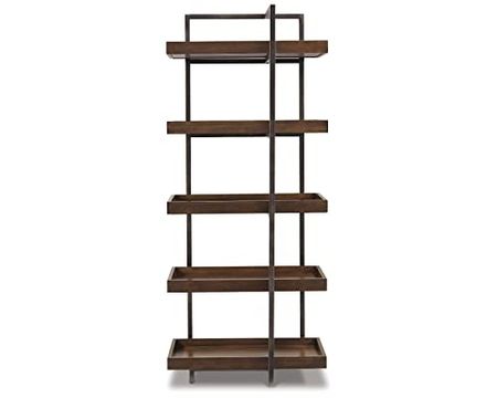 Signature Design by Ashley Starmore Industrial Entertainment Center Pier or Bookcase, Brown