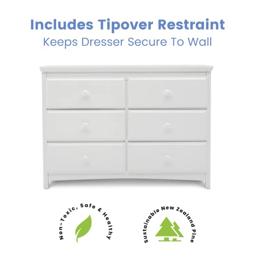Delta Children Emerson 6 Drawer Dresser, Greenguard Gold Certified
