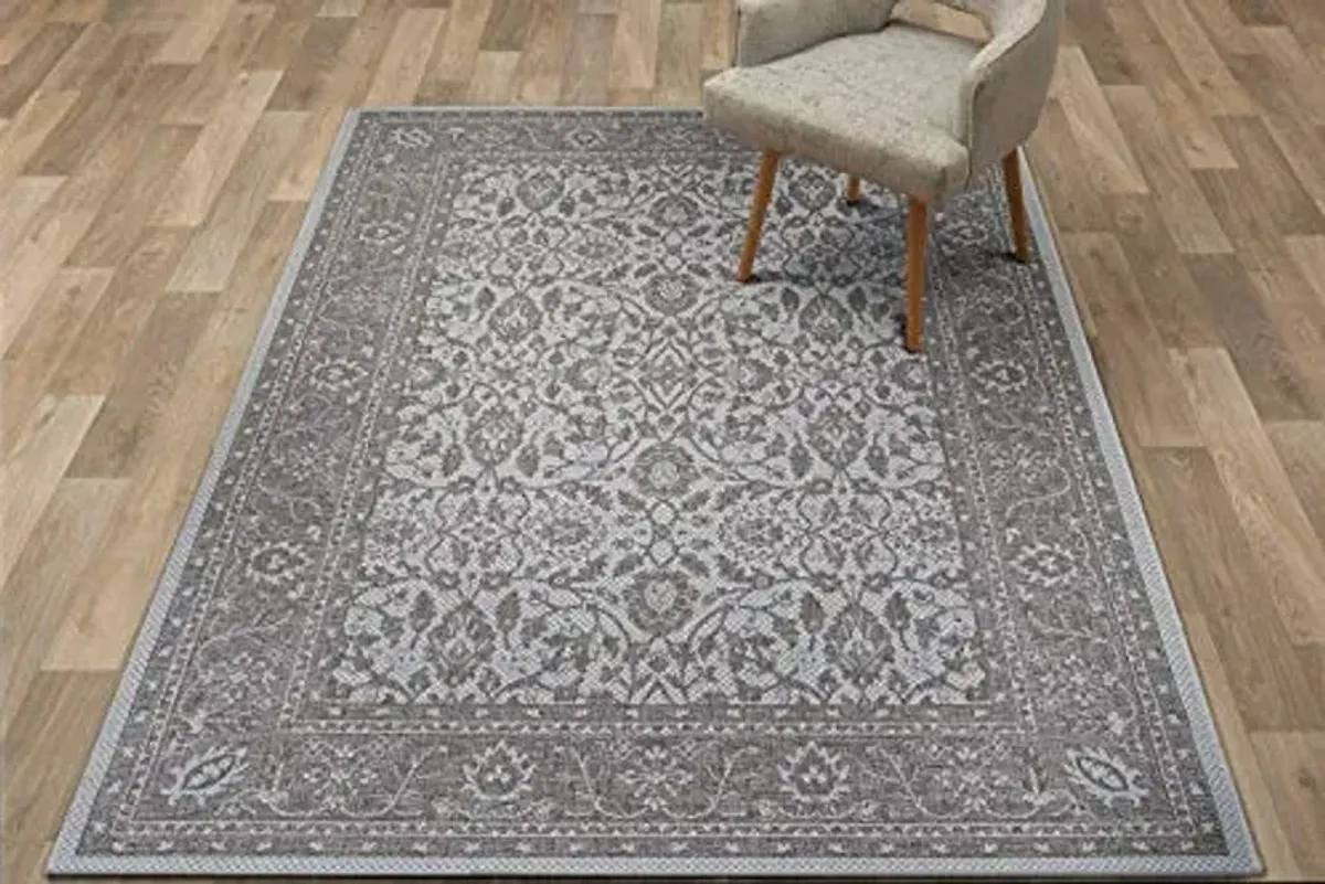 Couristan Marseille Carmoux Indoor/Outdoor Area Rug, 7'6" x 10'9", Mushroom Light Brown