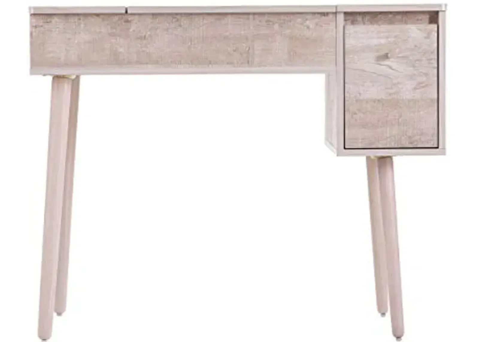 SEI Furniture Harzen Vanity Desk, Graywashed