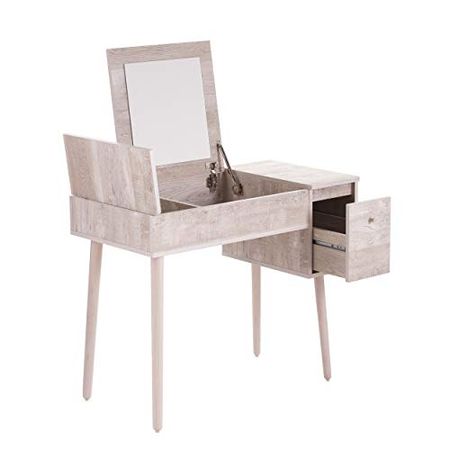 SEI Furniture Harzen Vanity, Graywashed