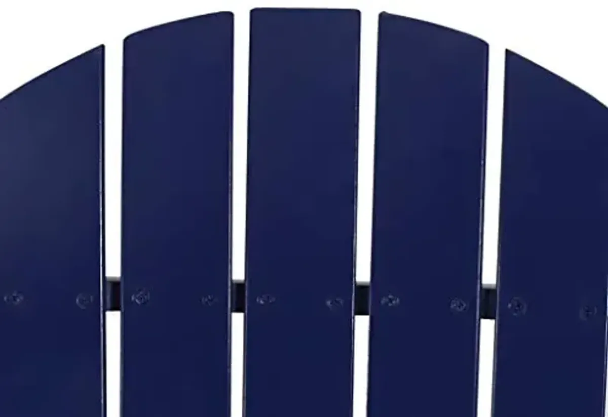 Christopher Knight Home Celeste Outdoor Acacia Wood Folding Adirondack Chairs (Set of 2), Navy Blue