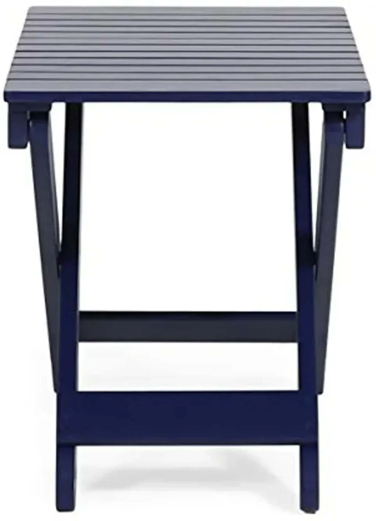 Christopher Knight Home Daphne Outdoor Folding Side Table, Navy Blue