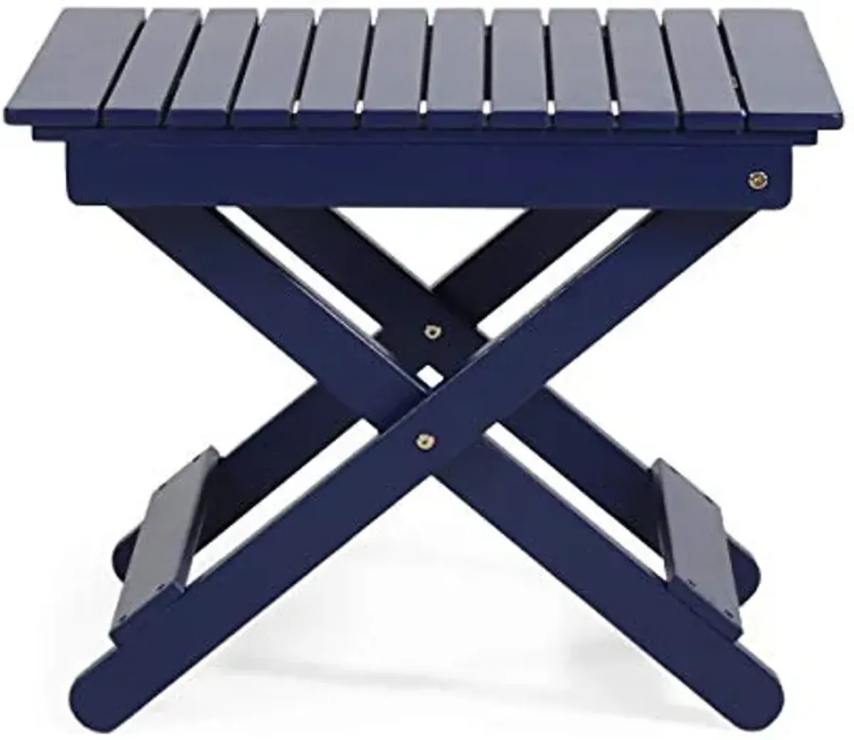 Christopher Knight Home Daphne Outdoor Folding Side Table, Navy Blue