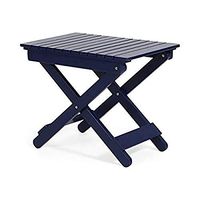 Christopher Knight Home Daphne Outdoor Folding Side Table, Navy Blue