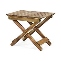 Christopher Knight Home Constance Outdoor Folding Side Table, Natural