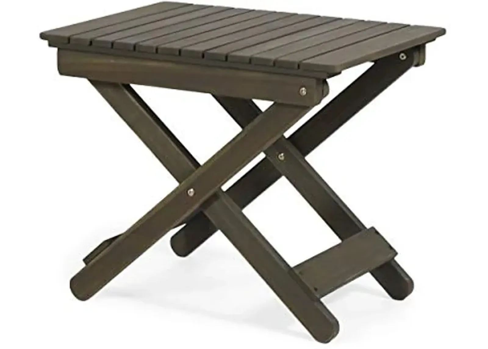 Christopher Knight Home Clementine Outdoor Folding Side Table, Gray