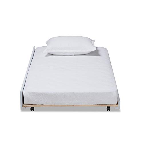 Baxton Studio Trundles, Twin, White/Gold