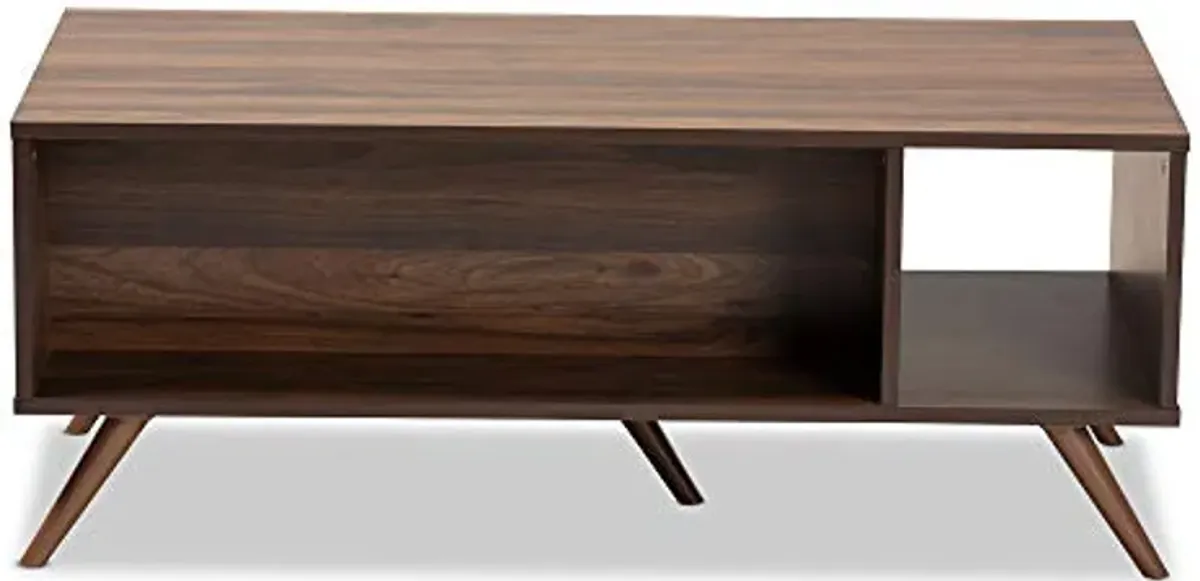 Baxton Studio Coffee Tables, Grey/Walnut