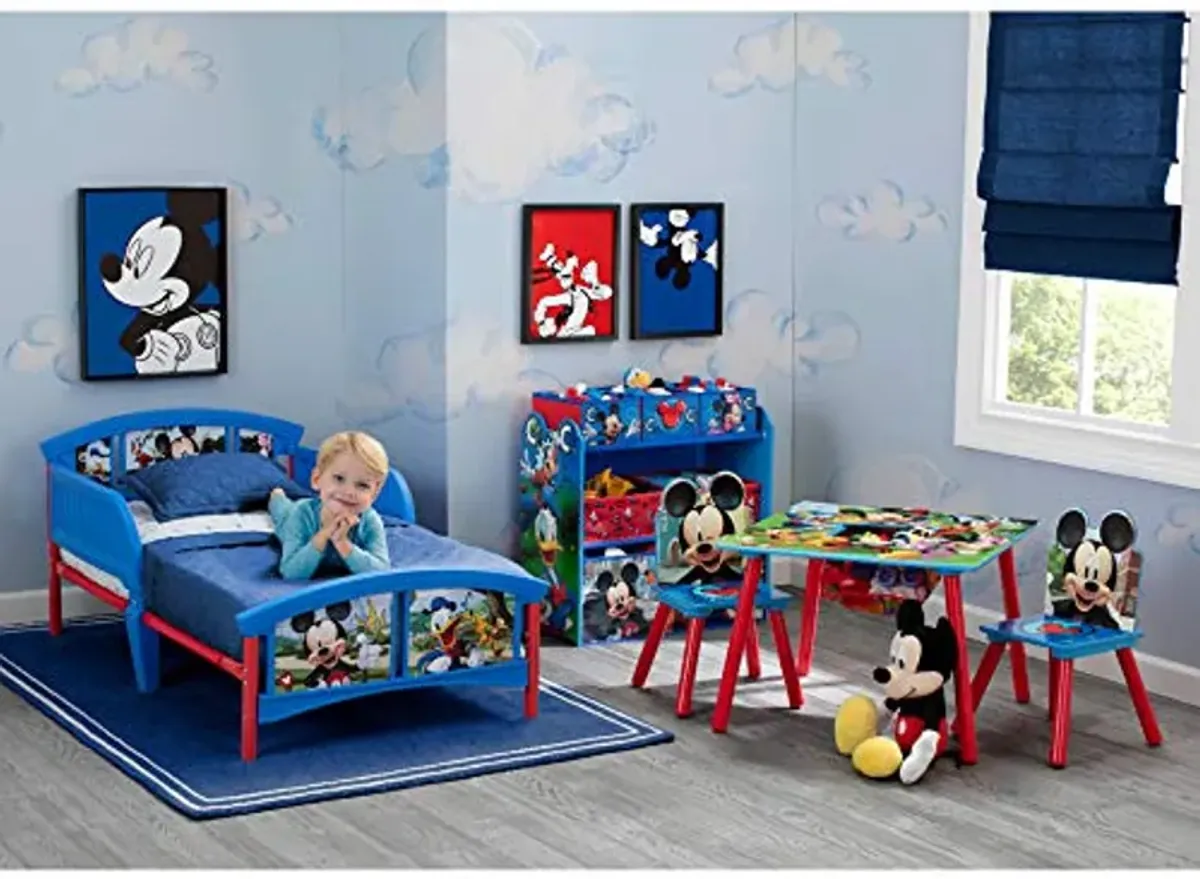 Delta Children Disney Mickey Mouse 6 Bin Design and Store Toy Organizer