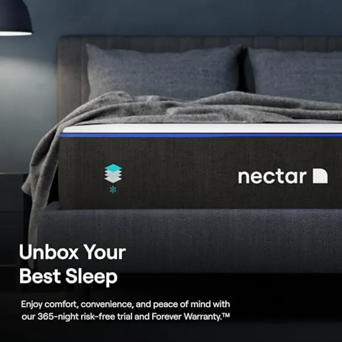 Nectar Twin Mattress - 365 Night Home Trial - Gel Memory Foam Mattress - CertiPUR-US Certified Foams - Forever Warranty