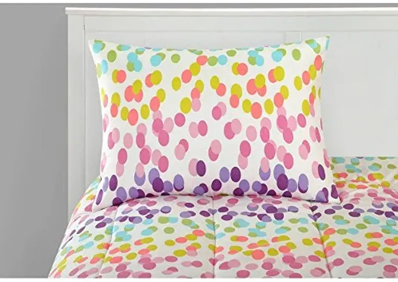 Heritage Kids Dotted Ombre Rainbow 7 Piece Bed in a Bag Set, Full, Multicolor (WK681560)