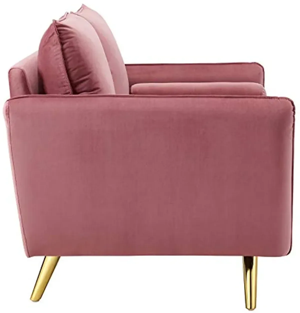 Modway Revive Performance Velvet Loveseat, Dusty Rose