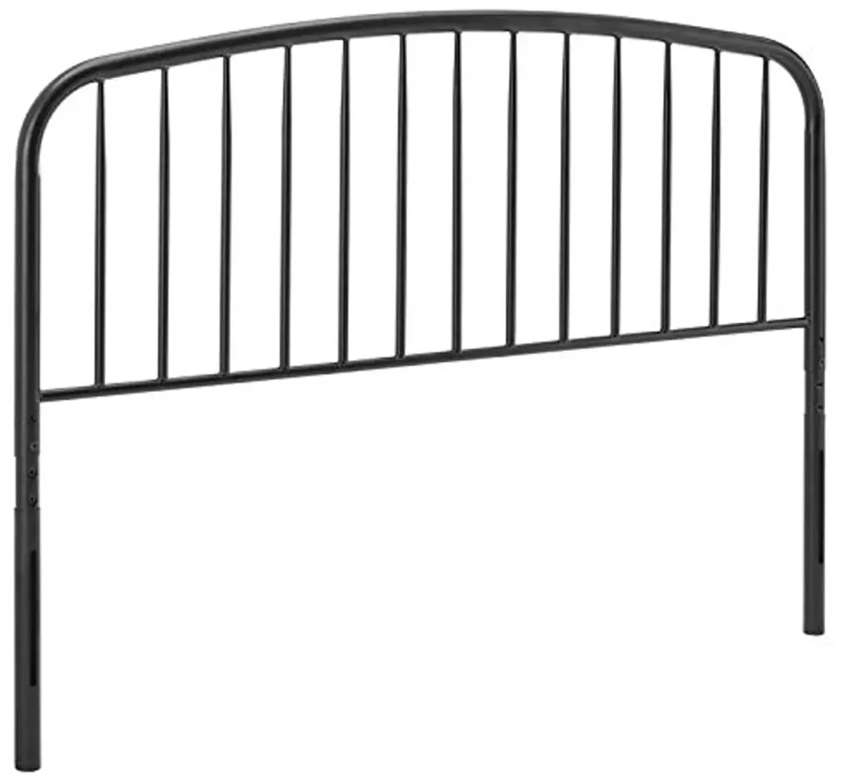 Modway MOD-6151-BLK Nova King Metal Headboard, Black