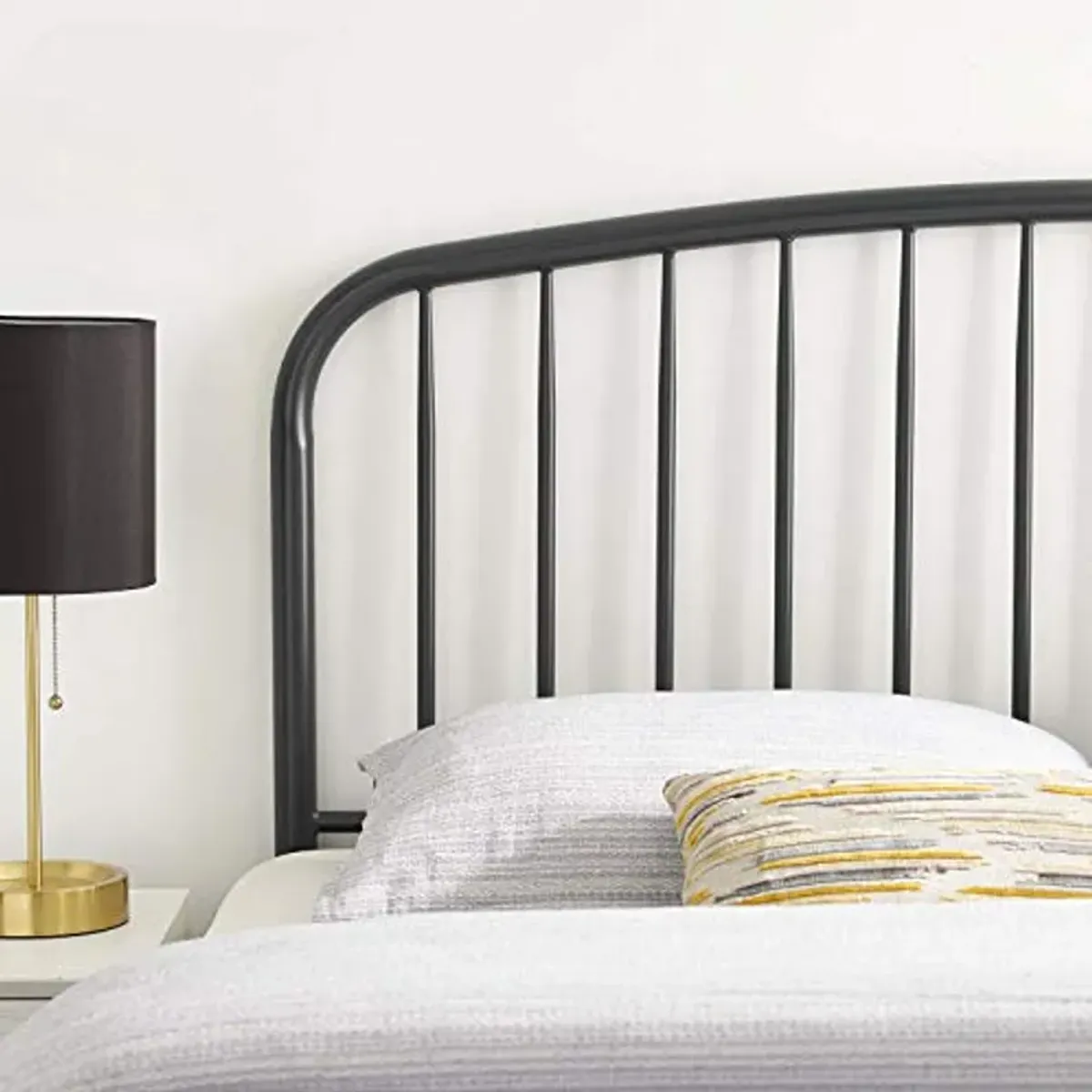 Modway MOD-6150-GRY Nova Queen Metal Headboard, Gray