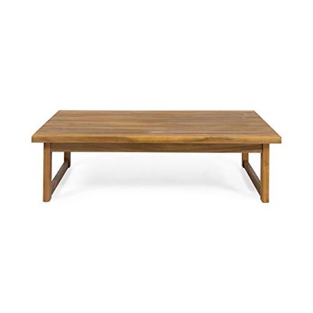 Christopher Knight Home Timothy Outdoor Acacia Wood Coffee Table, Teak Finish