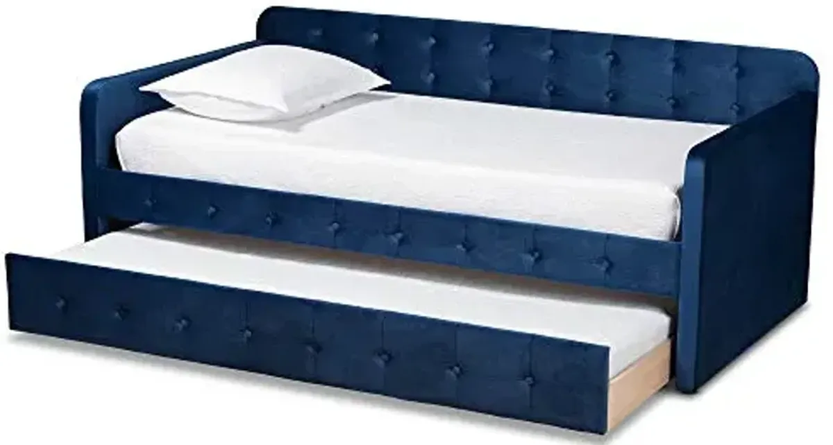 Baxton Studio Daybeds, Twin, Navy Blue