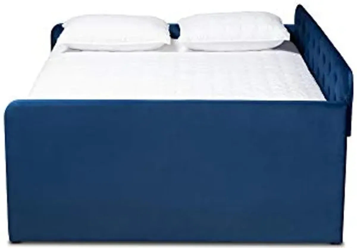 Baxton Studio Daybeds, Queen, Navy Blue