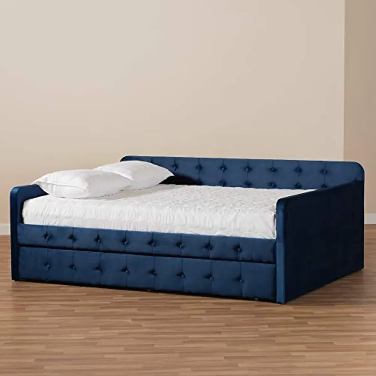 Baxton Studio Daybeds, Queen, Navy Blue