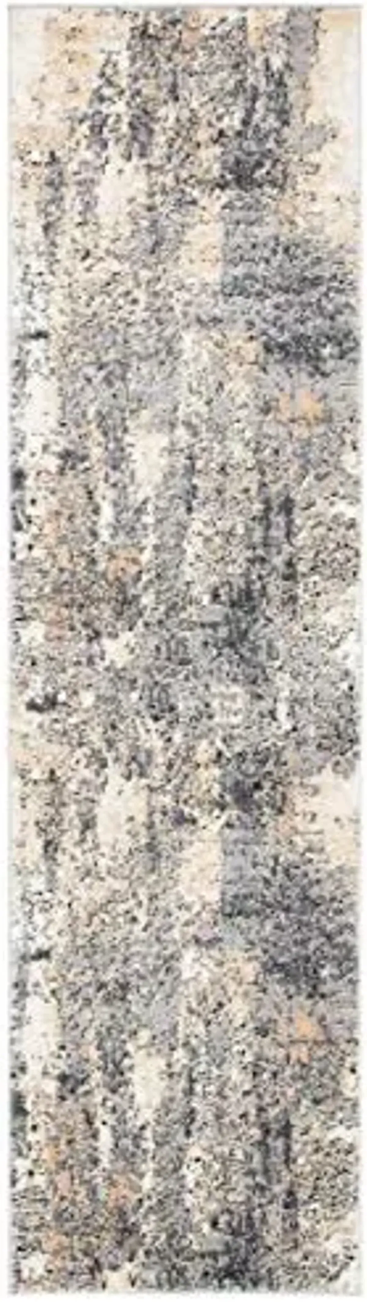 SAFAVIEH Amelia Collection Runner Rug - 2'2" x 8', Grey & Gold, Modern Abstract Design, Non-Shedding & Easy Care, Ideal for High Traffic Areas in Living Room, Bedroom (ALA777H)
