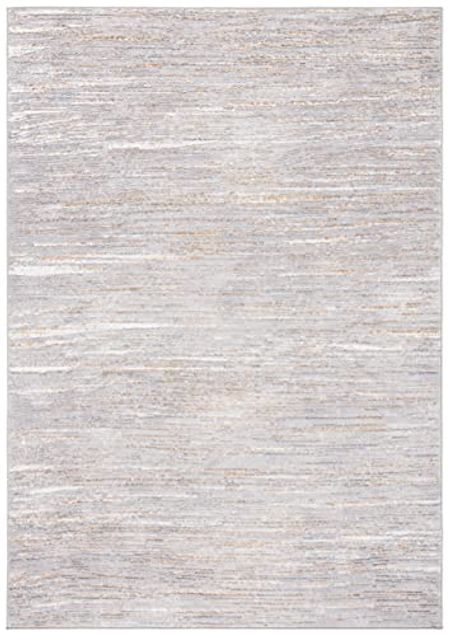 SAFAVIEH Orchard Collection 5'5" x 7'7" Grey / Gold ORC668G Modern Abstract Area Rug