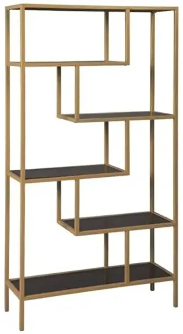 Signature Design by Ashley Frankwell 5 Shelf Etagere in Gold